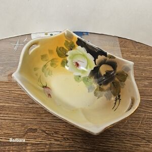 Vintage Antique 40s Noritake Nippon Japan Handpainted Candy Dish